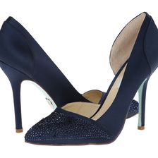 Blue by Betsey Johnson Band Navy Satin