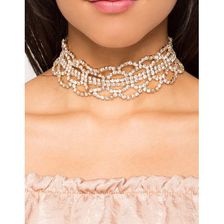 Bijuterii Femei CheapChic Savannah Lacie Rhinestone Choker Met Gold