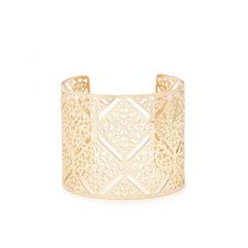 Bijuterii Femei Forever21 Cutout Filigree Cuff Gold
