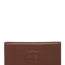 Accesorii Femei Lodis Accessories Citrus Valley Alix Leather Trifold Wallet CHOCOLATE