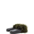 Incaltaminte Femei CheapChic Flock Together Flatform Slide Sandals Olive