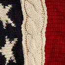 Accesorii Femei Modena Flag Knit Faux Fur Lined Scarf AMERICAN FLAG