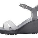 Incaltaminte Femei Crocs Leigh II Ankle Strap Wedge SmokeCharcoal