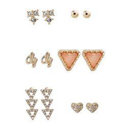 Bijuterii Femei GUESS Gold-Tone 6-Piece Stud Earrings Set gold