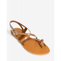 Incaltaminte Femei CheapChic Valine Feel The Beat Sandal Cognac