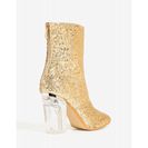 Incaltaminte Femei CheapChic Glam Rock Bootie Met Gold