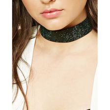 Bijuterii Femei Forever21 Mini Faux Gem Choker Blackgreen