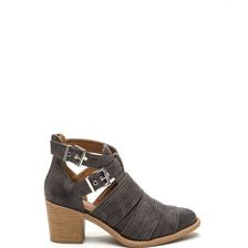 Incaltaminte Femei CheapChic Make The Cut-out Booties Grey