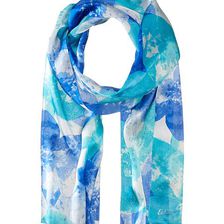 Accesorii Femei Echo Design Watercolor Flower Oblong Blue Wave