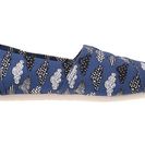 Incaltaminte Femei TOMS Print Classics Blue Canvas Cloud Print