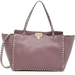 Valentino Garavani Medium Tote Bag DARK MAUVE