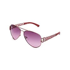 Accesorii Femei GUESS Chain-Link Aviator Sunglasses rose gold