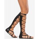 Incaltaminte Femei CheapChic Lizzy Power Player Gladiator Sandal Black