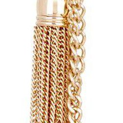 Natasha Accessories Fringe Knot Tassell Pendant Chain Necklace GOLD