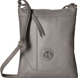 Gabriella Rocha Hansa Crossbody Purse w/ Medallion Grey