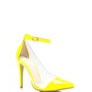 Incaltaminte Femei CheapChic Clear The Way Pointy Pumps Yellow