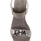 Incaltaminte Femei AK Anne Klein Larow Embellished Metallic Wedge Sandal PEWTER-PEWTER SY