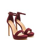 Incaltaminte Femei CheapChic Socialite Life Strappy Platform Heels Wine