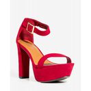Incaltaminte Femei CheapChic Now Or Never Platform Cranberry
