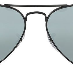 Ray-Ban Ray-Ban Large Aviator Sunglasses Gunmetal with Green Mirrored Lenses N/A