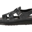 Incaltaminte Femei Dr Martens Asha Double Tongue Sandal BlackWhiteCristal Suede