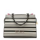 Accesorii Femei Betsey Johnson Betsey Johnson Curtsy Satchel BlackWhiteFuschia