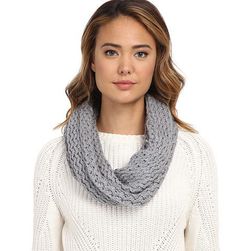 Accesorii Femei UGG Sequoia Twisted Solid Knit Snood Grey Heather