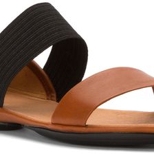 Camper Right Nina 2 Strap Sandal Brown/Black