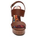 Incaltaminte Femei Madden Girl Elemennt Wedge Sandal Cognac