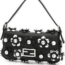 Fendi Baguette Bag NERO ARGENTO PALLADIO