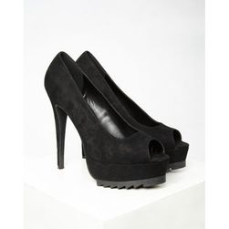 Incaltaminte Femei Forever21 Ridged Platform Pumps Black