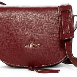 Valentino By Mario Valentino Maelle Leather Saddle Bag BREAD