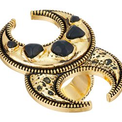 Obey Zebu Ring Antique Gold