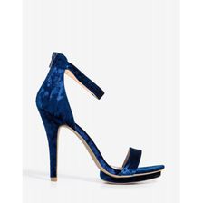 Incaltaminte Femei CheapChic Amy-01 Velvet Rope Platform Navy