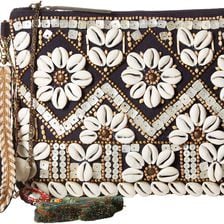 Steven Fenya Beaded Clutch Black