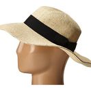 Accesorii Femei San Diego Hat Company PBM1027 Fine Weave Boater Hat with Black Ribbon Trim and Bow Natural