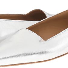 Massimo Matteo Metallic Pointy Flat Argento