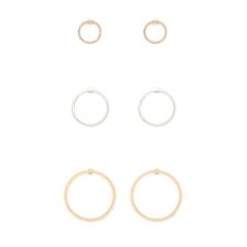 Bijuterii Femei Forever21 Cutout Circle Earring Set Goldsilver