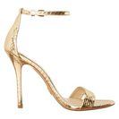 Incaltaminte Femei Michael Kors Jacqueline Gold Specchio Genuine Snake