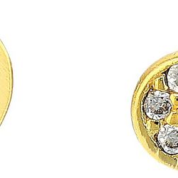 Lucky Brand Delicate Gold Moon Earrings Medium Dark Gold