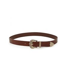 Accesorii Femei Forever21 Etched Faux Leather Belt Brown