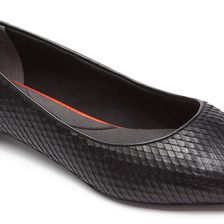 Rockport Total Motion Adelyn Ballet Black Diamond Snake