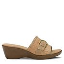 Incaltaminte Femei A2 Eyes On You Cork Wedge Sandal Tan
