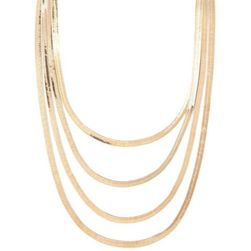 Bijuterii Femei Forever21 Snake Chain Layer Necklace Gold