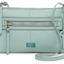 Fossil Dawson Leather Crossbody SEA GLASS