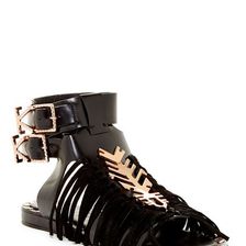 Incaltaminte Femei Ivy Kirzhner Indochine Fringe Sandal BLACK