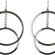 Free Press Double Open Ring Dangle Earrings HEM