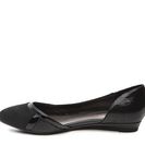 Incaltaminte Femei Kelly Katie Andrea Flat Black Reptile Faux Suede