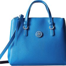 Tommy Hilfiger Mara Convertible Shopper Satchel Bag Bright Midnight/Navy