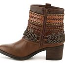 Incaltaminte Femei Crown Vintage Chloe Western Bootie Brown